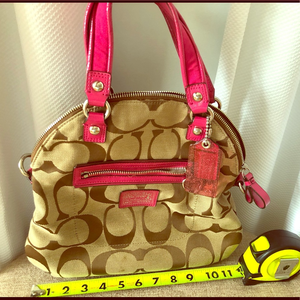 Authentic Coach purse pink accents